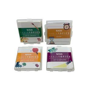 Lot of 4 Chick-Fil-A Kids Table Topics Card Sets